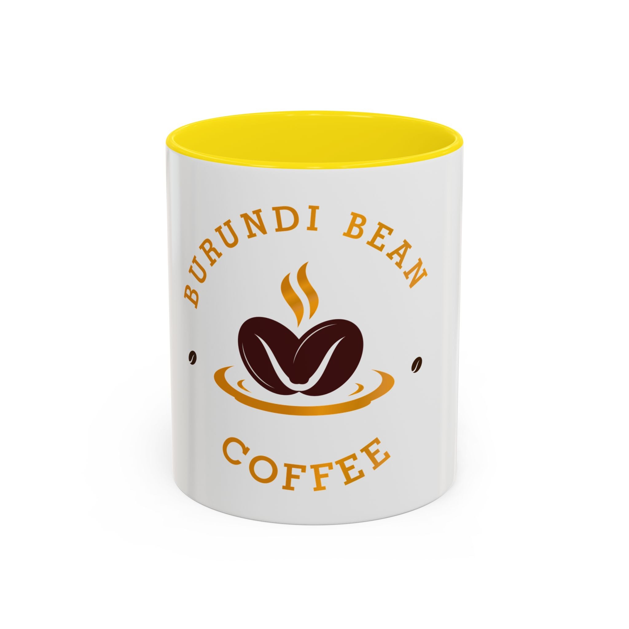Burundi Bean Coffee Accent Mug — 11/15oz Ceramic Coffee Cup