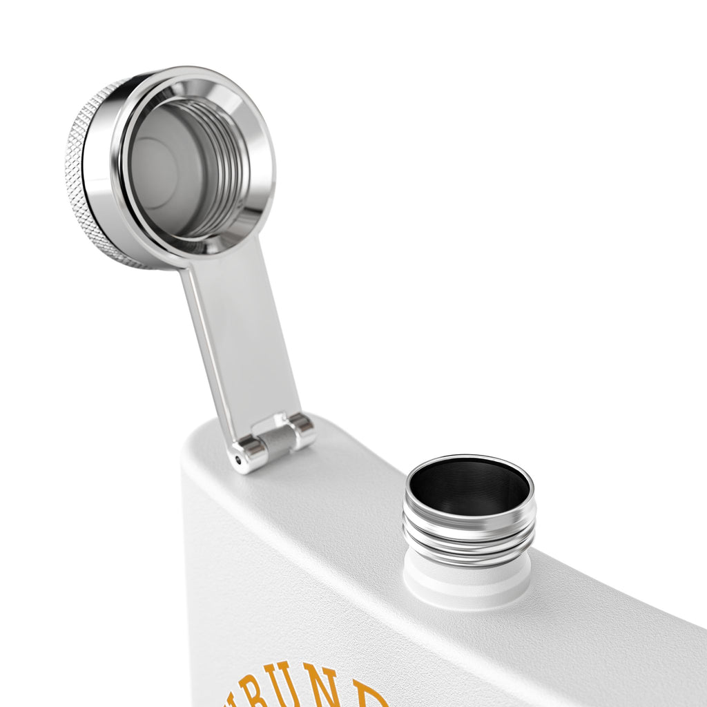 Coffee Flask - "Burundi Bean Coffee" 6oz Stainless Steel Hip Flask