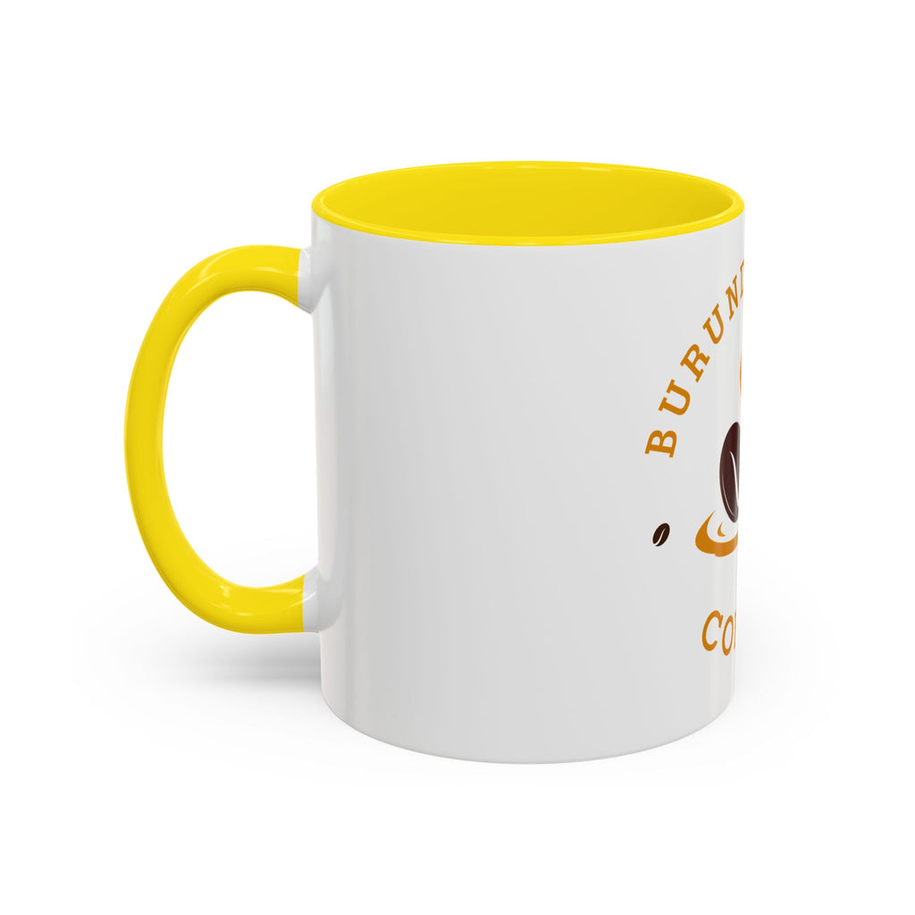 Burundi Bean Coffee Accent Mug — 11/15oz Ceramic Coffee Cup