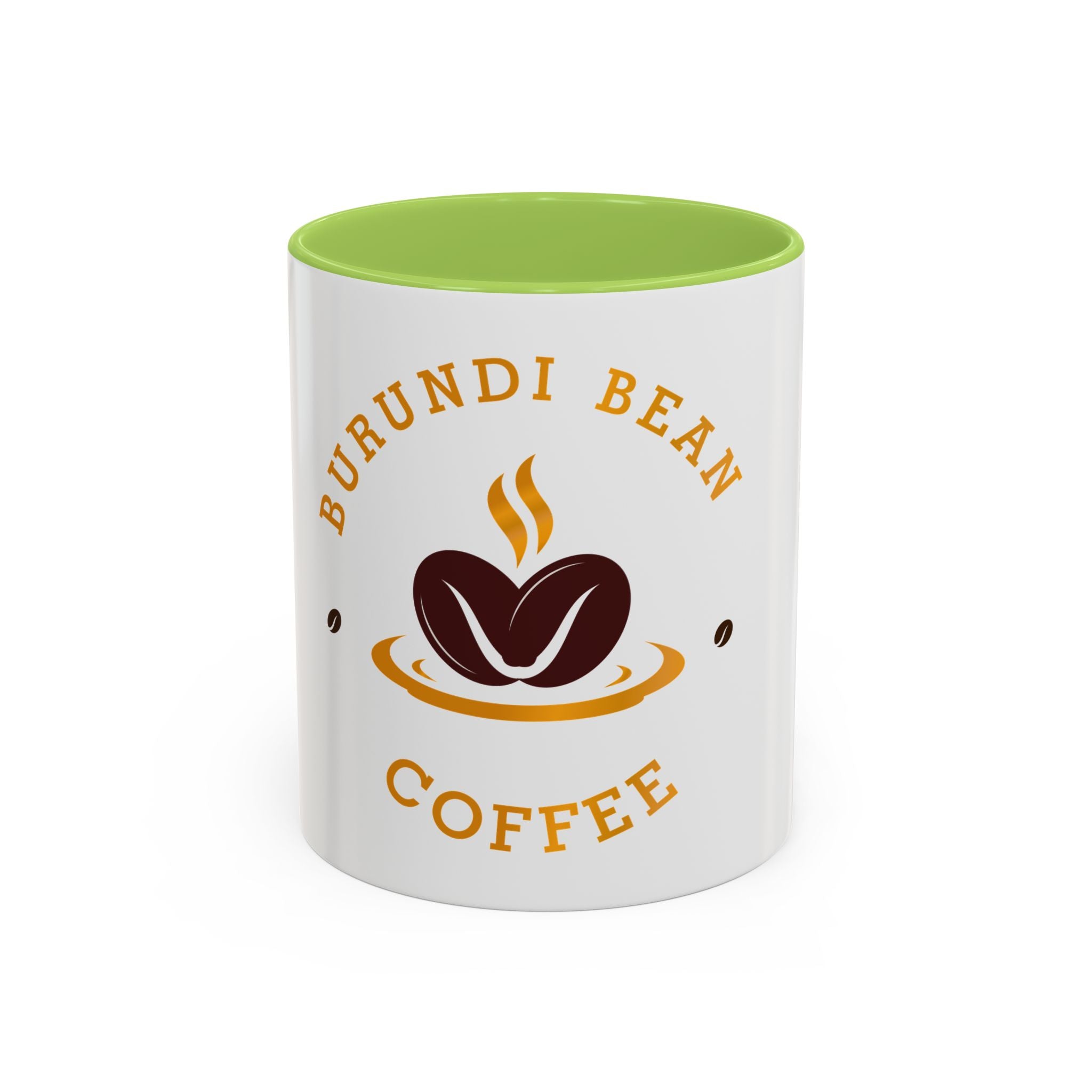 Burundi Bean Coffee Accent Mug — 11/15oz Ceramic Coffee Cup