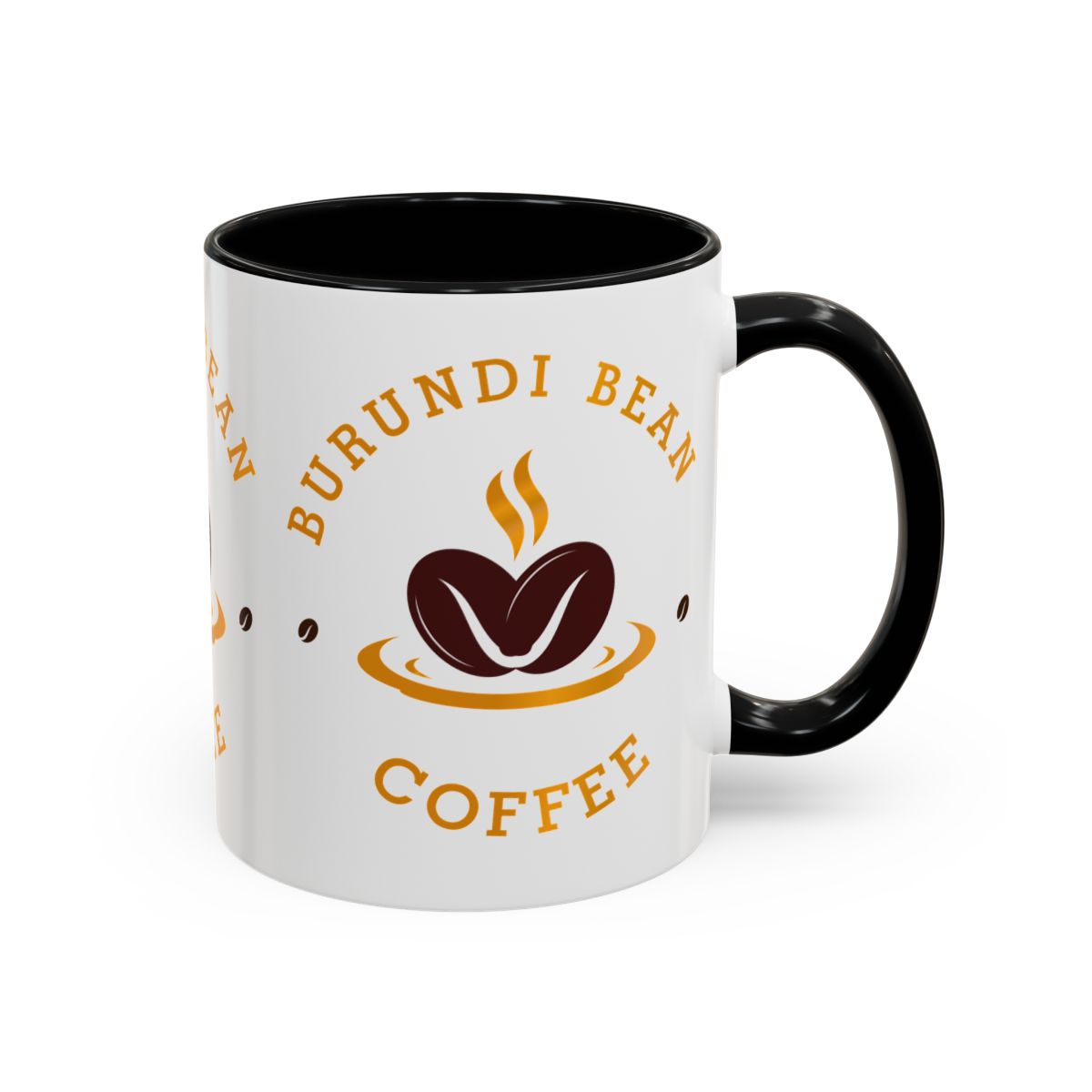 Burundi Bean Coffee Accent Mug — 11/15oz Ceramic Coffee Cup